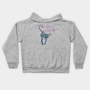 Kitten You Had Me at Meow Kids Hoodie